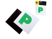 Motorcycle Car Sticker Magnetic P Plates Learner Driver Plates 17.8x17.8cm