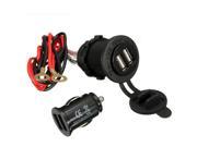 12 24V Dual USB Motorcycle Phone Power Charger WIth Waterproof Cover
