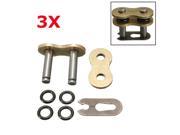 3pcs 530H Chain Connecting Master Links With O Ring For Motorcycle Dirt Bike
