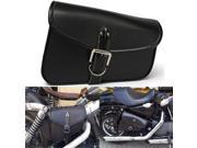 Motorcycle Motorbike Saddle Leather Bag Storage Tool Pouch For Harley