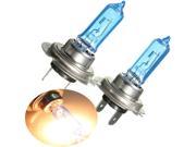 H7 55W 5000K Halogen Lights HID Bulb Headlight Bright White Light Blue Glass
