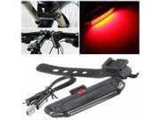 CE Red LED USB Rechargeable Headlight Flash BMC Rear Tail Safety Lamp