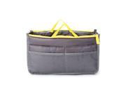 Double Zipper Portable Multifunction Storage Bags Wash Bags Cosmetic Bags Toilet Bags Black