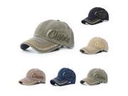 Unisex Pure Cotton Baseball Caps CLASSIC Letter Embroidery Comfortable Adjustable Hats Brown