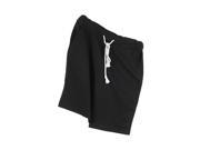 Men Cotton Plain Casual Loose Sports Shorts Five Colors Black S