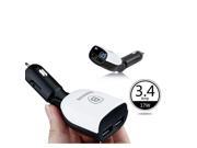 BEISI Dual USB Smart Car Charger For Tablet Cellphone