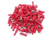 100Pcs 16 14AWG Insulated Red Piggy Back Splice Connector Crimp Electrical Terminals