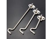 100mm To 200mm Stainless Steel Cabin Hook And Eye Shed Gate Door Window Latch 4 Inch