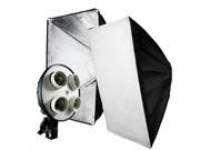 50 x 70cm Photography Studio Bulb Softbox With E27 Head 4 Head Lamp Socket Holder