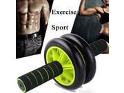 Abdominal Wheel Roller Exercise Sport Waist Trainer Fitness Body Shaper Equipment Green