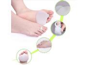 Soft Silicone Forefoot Pad Cushion Protect Metatarsal Shoe Insole Foot Care White