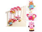 Baby Bed Car Hanging Stroller Bell Rattle Mobile Musical Plush Toy Crib Revolves