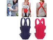 Newborn Baby Kid Infant Carrier Backpack Front Back Rider Sling Comfort Wrap Bag Red