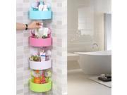Plastic Bathroom Wall Corner Shelf Suction Cup Rack Storage Holder Green