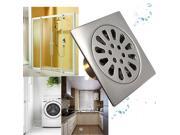 Square Stainless Steel Odor Resistant Floor Drain Bath Kitchen Strainer Cover Filter