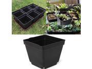 3.5 Inch Black Plastic Square Seedling Flowerpots Garden Nursery Pots