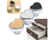 Cute Heart Furniture Knobs Drawer Cabinet Handle Durable Elegant Door Pull Silver