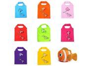Random Sent Little Fish Reusable Folding Shopping Bag Travel Grocery Tote