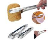 3pcs Stainless Steel Salad BBQ Tongs Kitchen Cooking Food Serving Utensil Tong