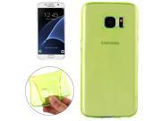 For Samsung Galaxy S7 / G930 Transparent TPU Protective Case (Green)