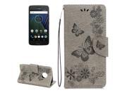 For Motorola Moto G5 Plus Pressed Flowers Butterfly Pattern Horizontal Flip Leather Case with Holder & Card Slots & Wallet (Grey) For Motorola Moto G5 Plus Pressed Flowers Butterfly Pattern Horizontal Flip Leather Case with Holder & Card Slots & Wallet (Grey)