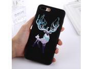 For iPhone 8 Plus & 7 Plus Embroidery Deer Pattern Protective Back Cover Case (Black) For iPhone 8 Plus & 7 Plus Embroidery Deer Pattern Protective Back Cover Case (Black)