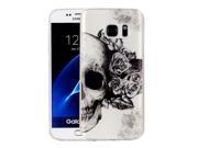 For Samsung Galaxy S7 / G930 Skull Pattern IMD Workmanship Soft TPU Protective Case