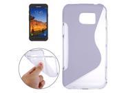 For Samsung Galaxy S7 Active S-Shaped Soft TPU Protective Cover Case (Transparent)