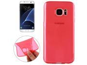 For Samsung Galaxy S7 Edge / G935 Transparent TPU Protective Case (Red)