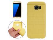 For Samsung Galaxy S7 Edge / G935 Honeycomb Surface TPU Protective Case (Yellow)
