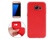 For Samsung Galaxy S7 Edge / G935 Honeycomb Surface TPU Protective Case (Red)