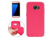 For Samsung Galaxy S7 Edge / G935 Honeycomb Surface TPU Protective Case (Magenta)