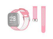 For Fitbit Versa Simple Fashion Silicone Watch Strap (Pink)