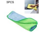 5 PCS 42 x 37cm Microfiber Absorbent Cleaning Drying Clean Cloth Washing Car Care Wash Towel (Blue + Green) 5 PCS 42 x 37cm Microfiber Absorbent Cleaning Drying Clean Cloth Washing Car Care Wash Towel (Blue + Green)