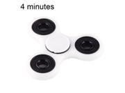 Fidget Spinner Toy Stress Reducer Anti-Anxiety Toy for Children and Adults, 4 Minutes Rotation Time, Hybrid Ceramic Bearing + POM Material (White)