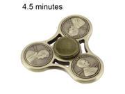 Cents Pattern Fidget Spinner Toy Stress Reducer Anti-Anxiety Toy for Children and Adults, 4.5 Minutes Rotation Time, Silicon Nitride Ceramics Beads Bearing, Thr