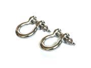 Rugged Ridge 11235.05 D Ring; 3 4 in.; Pair; 9500 lbs.; Stainless Steel;