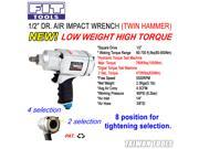 1 2 Heavy Duty Dr. Air Impact Wrench 8 Selection 780ft 1055 Nm
