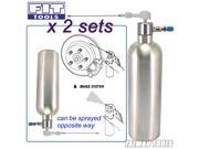 2 sets of Stainless Steel Can Air Refill Pressure Storage Sprayer Cleaner