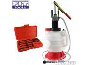 FIT TOOLS Manual 7.5L ATF OIL Dispenser with 8 Pcs ATF Refill Adapter System Kit