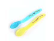 Ilovebaby New Baby Infant Safety Feeding Spoons Yellow Blue