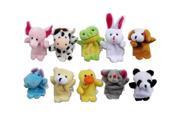 ilovebaby Story Toy Animal Finger Puppet Set of 10pcs Multicolor