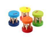 ilovebaby GOKI Baby Pram Crib Wooden Rattles Toy Set of 4pcs Multicolor