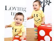 ilovebaby Candy Color Girl Baby Short Sleeved Bodysuit Onesize Romper Jumpsuit Yellow