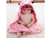 ilovebaby Baby Boy Girl Dressing Gown Splash Wrap Bath Hooded Towel Robe Pink Ladybird