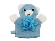 ilovebaby Baby Hand Puppet Bath Shower Wash Mitt Blue