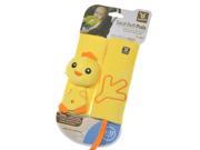 ilovebaby Baby Car Stroller Shoulder Pad Seat Belt Strap Cover with Pacifier Teether Holder Yellow