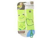 ilovebaby Baby Car Stroller Shoulder Pad Seat Belt Strap Cover with Pacifier Teether Holder Green