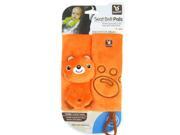 ilovebaby Baby Car Stroller Shoulder Pad Seat Belt Strap Cover with Pacifier Teether Holder Orange