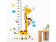 ilovebaby Cute Giraffe Baby Kid Height Ruler Measure Chart Wall Sticker Decal Paper